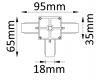 Соединитель T-образный (однофазный) Crystal Lux CLT 0.211 CLT 0.211 03 WH