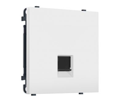 Комплект механизма телефонной розетки SIGMA Белый матовый RJ-11 Ambrella Volt MS132030 (SP1320, PR190)