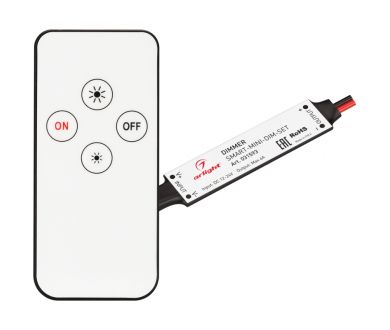 Диммер Arlight Smart-Mini-Dim-Set (12-24V, 1x4A, ПДУ 4кн, IR) 031593