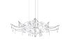 Подвесная люстра Loft IT Mira 10587/1000 Silver Asfour