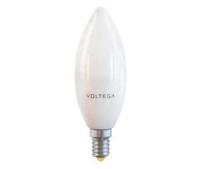 Лампа светодиодная Voltega E14 10W 2800К матовая VG2-C37E14warm10W 7064