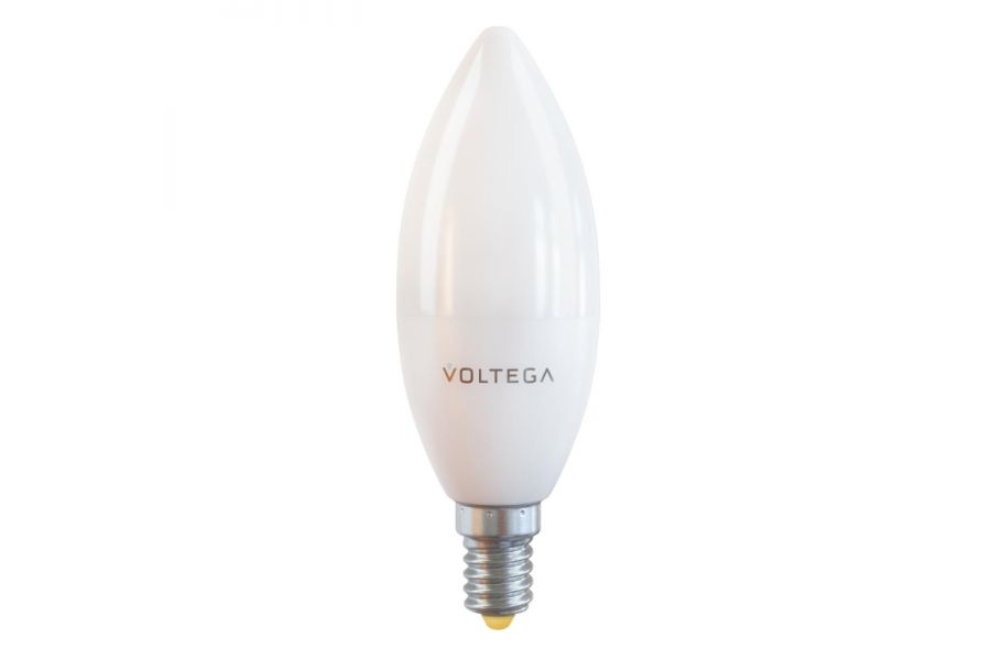 Лампа светодиодная Voltega E14 10W 2800К матовая VG2-C37E14warm10W 7064