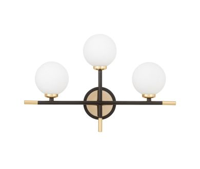 Бра Lumina Deco Marsiada LDW 6033N-3 BK+F.GD