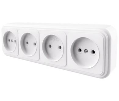 Купить Розетка 4-местная Stekker PST16-60-20 (RA 16-464-Б) 39701 Розетка 4-местная Stekker PST16-60-20 (RA 16-464-Б) 39701