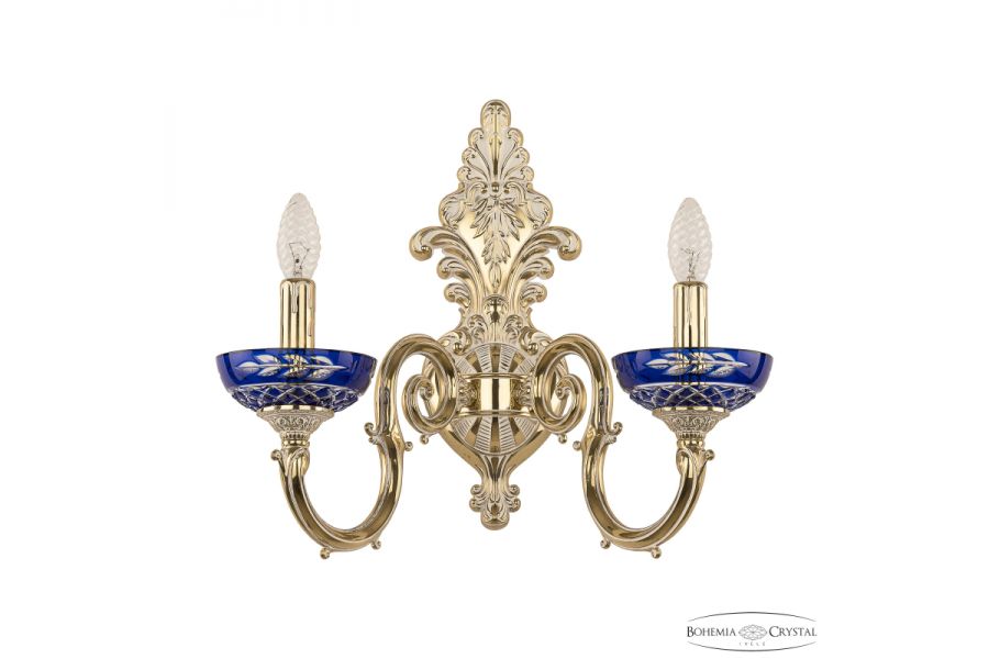 Бра Bohemia Ivele Crystal Verona 7203B15/2/210 GW P Clear-Blue/H-1J