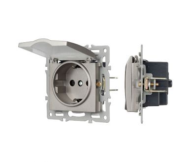 Механизм розетки влагозащищенный Arlight SCT-MCP-PL-GR (250V, 16A) 043747