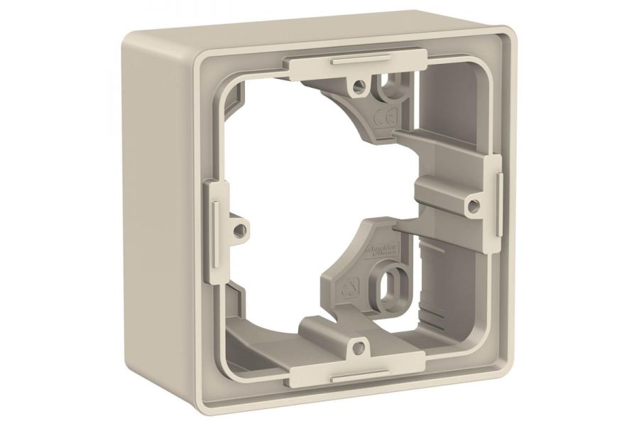 Коробка одномодульная для открытой установки Schneider Electric Unica New NU800244