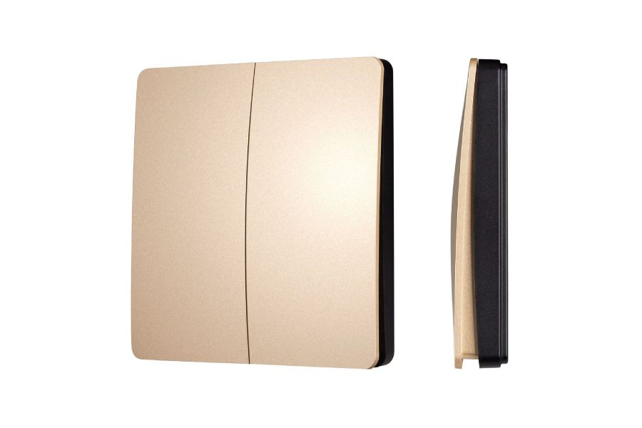 Кнопочная панель Arlight KINETIC-801-22-2G-WP-SUF Gold (No battery, IP67, 433Mhz) 043313