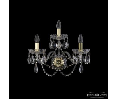 Купить Бра Bohemia Ivele Crystal 1402B/2+1/195/XL G Бра Bohemia Ivele Crystal 1402B/2+1/195/XL G