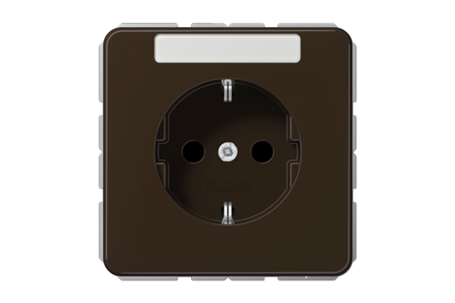 Розетка штепсельная Schuko Jung CD1520KINABR