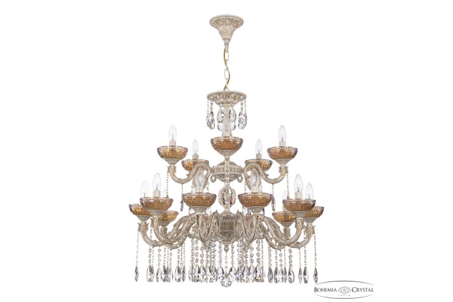 Подвесная люстра Bohemia Ivele Crystal AL79101/10+5/250/2D A WMG P Shampan/M-1G