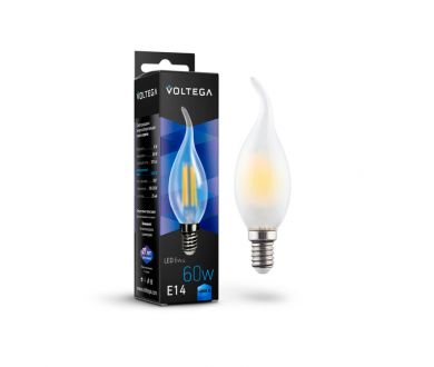 Лампа светодиодная Voltega E14 6W 4000К матовая VG10-CW2E14cold6W-F 7026