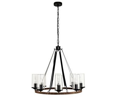 Подвесная люстра Arte Lamp Dalim A7014SP-8BK
