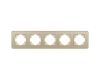 Рамка на 5 постов стеклянная Arlight FRM-OMALI-SFGS-5-GD 049723