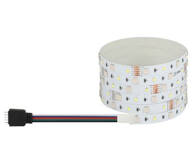 Светодиодная лента Эра 12В 5050 14,4Вт/м RGB+6500K 5м IP20 LS5050-14,4-60-12-RGB+W(6500)-IP20-1 year-5m Б0059911