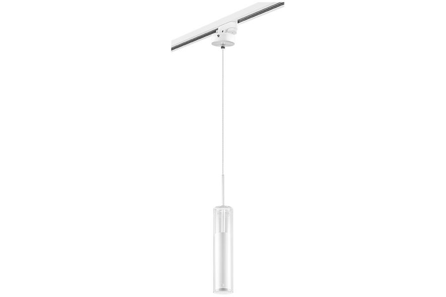 Трековый светильник Lightstar Track 1 white L1T756016 (756016+592006)