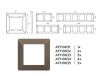 Рамка двухместная Ambrella Volt Line AF110632