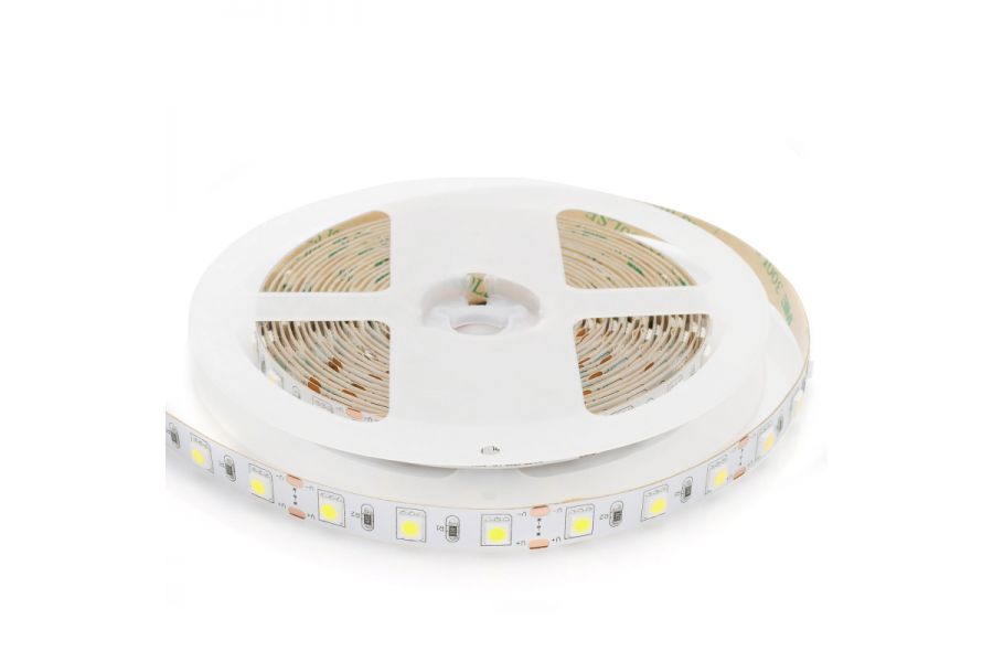 Комплект светодиодной ленты Apeyron 12В 14.4Вт/м smd 5050 60 д/м IP20 5м 6500K (блок, коннектор) 10-14