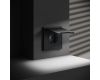 Розетка с защитными шторками и крышкой Voltum S70 VLS040307 (графит)