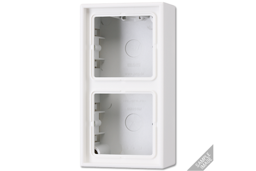 Коробка двухместная Jung LS582ASW