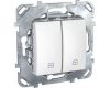 Выключатель двухклавишный для жалюзи Schneider Electric Unica MGU5.208.18ZD