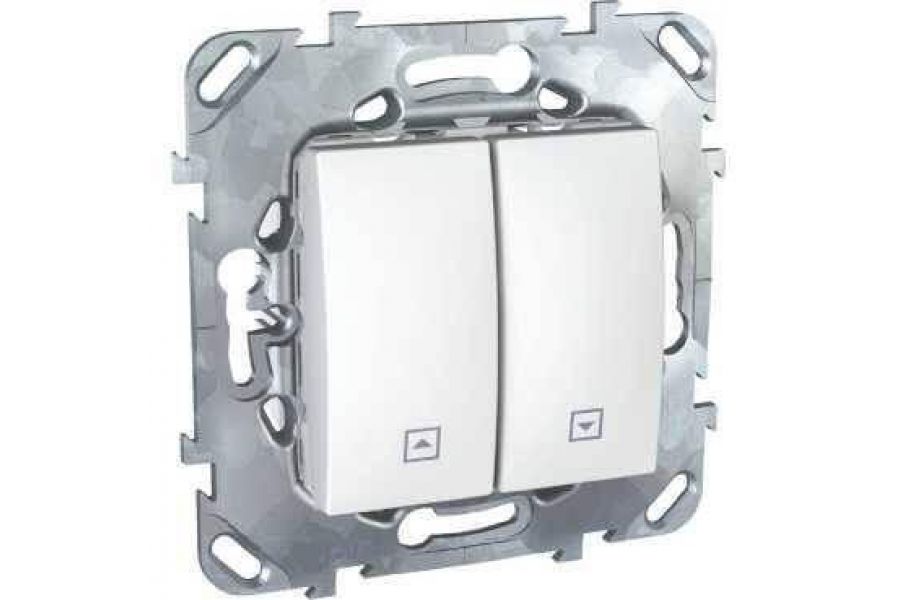 Выключатель двухклавишный для жалюзи Schneider Electric Unica MGU5.208.18ZD