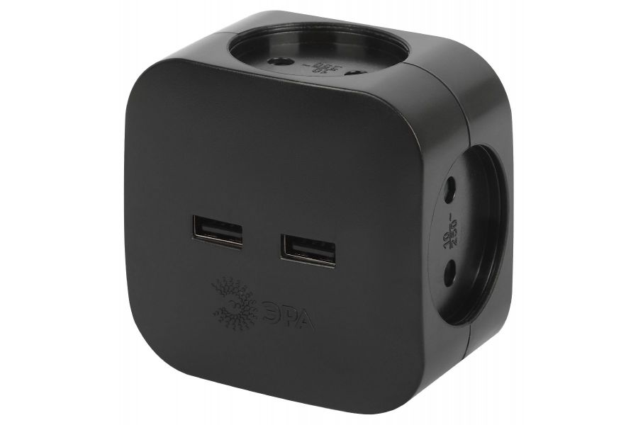 Разветвитель электрический Эра SP-4-USB-B Б0049536