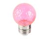 Лампа светодиодная Feron LB-385 шар розовый прозрачный E27 1W 230V 52177