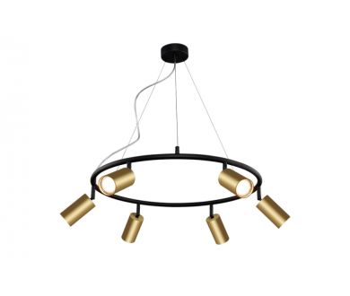 Подвесная люстра Crystal Lux CLT 015C6 D600 BL-GO