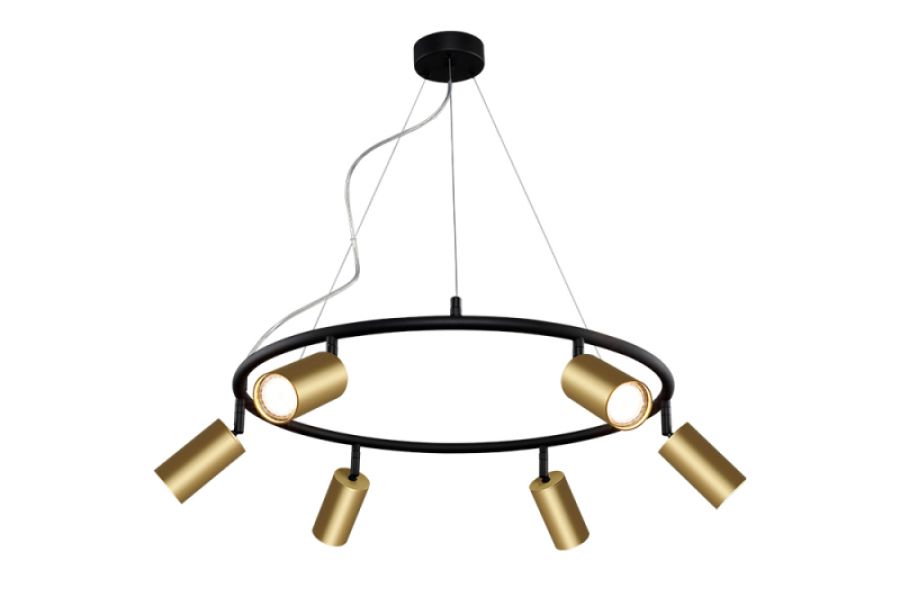 Подвесная люстра Crystal Lux CLT 015C6 D600 BL-GO