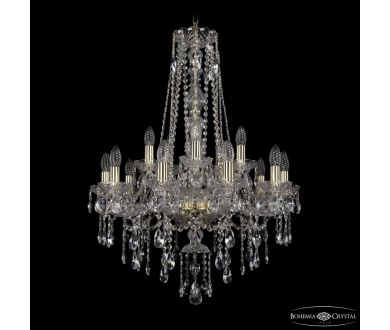 Подвесная люстра Bohemia Ivele Crystal 1415/10+5/220/h-86 G