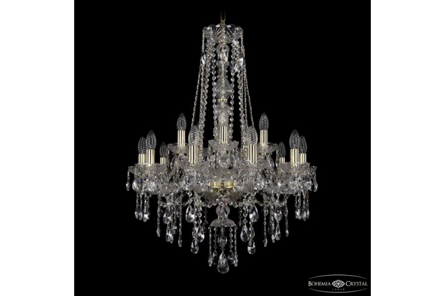 Подвесная люстра Bohemia Ivele Crystal 1415/10+5/220/h-86 G