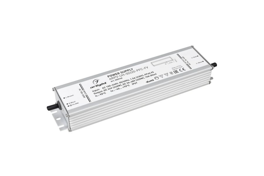 Блок питания Arlight ARPV-UH-50320-PFC-FV (24V 240W, 36-48V 320W, 10A) (IP67 Металл) 055740