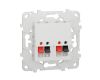 Аудиорозетка двойная Schneider Electric Unica New NU548918