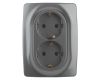 Розетка 2x2P+E Schuko Эра 12-2106-12 Б0031234