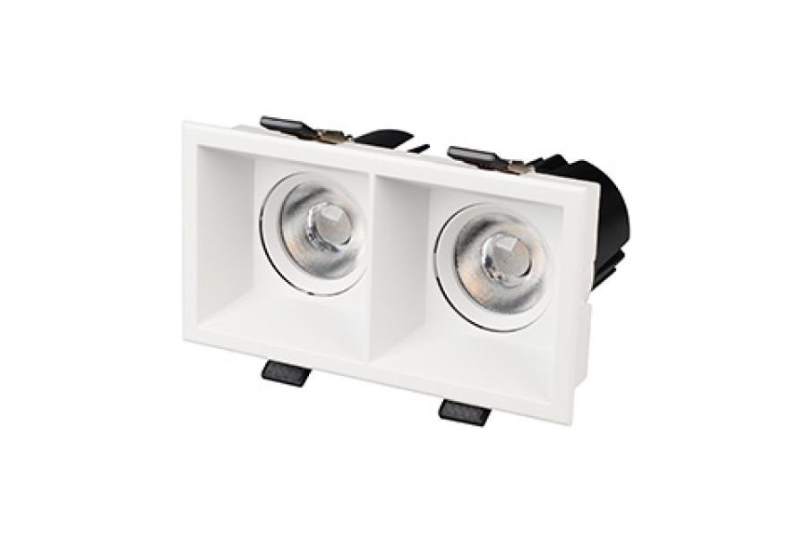 Карданный светильник Arlight MS-FLOW-BUILT-S157x85-2x12W Day4000 (WH, 38 deg, 230V) (IP20 Металл) 055902