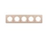 Рамка на 5 постов алюминиевая Arlight FRM-AKIRY-SFAL-5-GD 049748