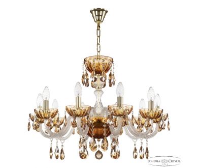 Подвесная люстра Bohemia Ivele Crystal 5417/10/240 G Amber/M-1H K721