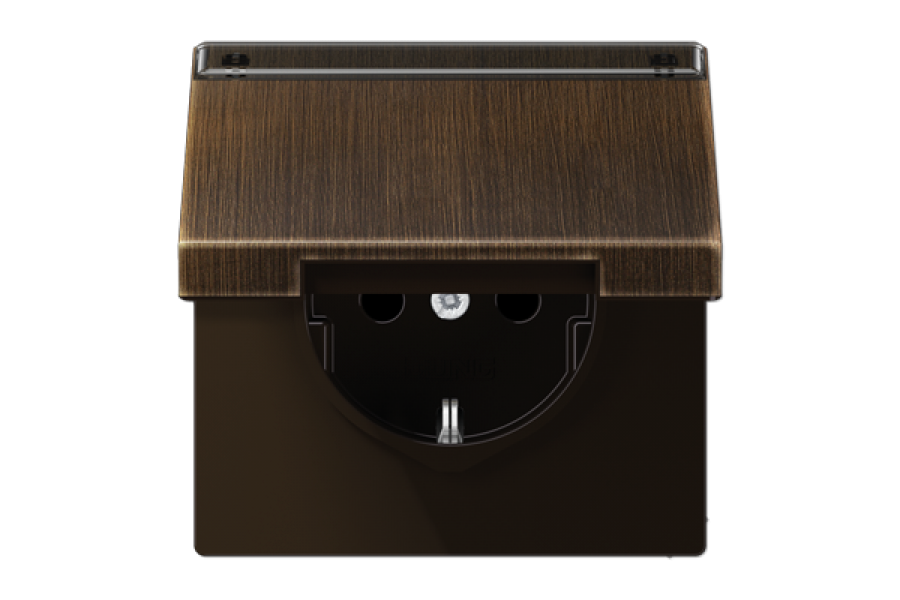 Розетка штепсельная Schuko Jung ME1520NAKLAT