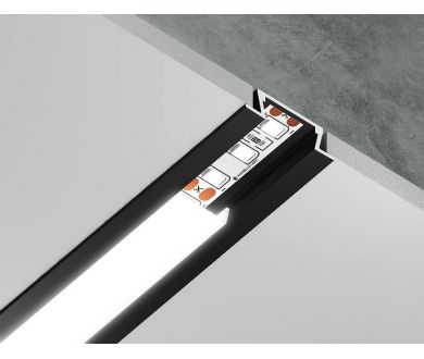 Алюминиевый встраиваемый профиль Ambrella Light Alum Profile GP1001BK
