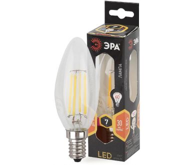 Лампа светодиодная Эра E14 7W 2700K F-LED B35-7W-827-E14 Б0027942