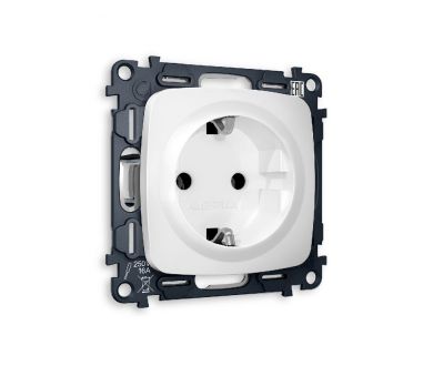 Комплект механизма розетки с/з на винтовых зажимах Ambrella Volt Omega MO126010