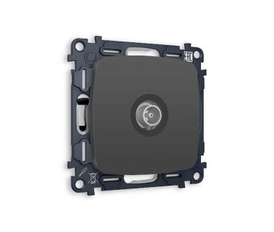 Комплект механизма TV розетки проходной 5-1000 MHz 4dB Ambrella Volt Omega MO913030
