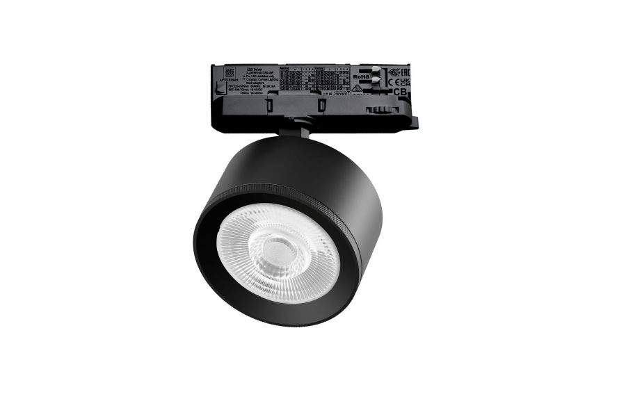 Трековый трехфазный светильник Quattro LED 60G с адаптером Lightstar Alta Pro A5537QT60G (215537 + 594037 + 215504)