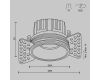 Встраиваемый светильник Maytoni Round DL058-7W4K-TRS-W