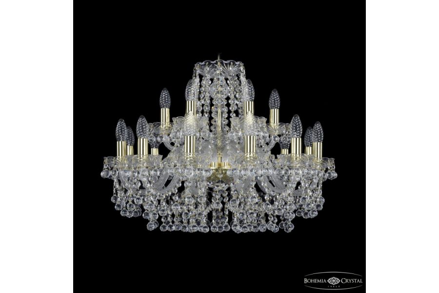 Подвесная люстра Bohemia Ivele Crystal 1409/12+6/240 G
