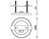 Основание потолочное утопленное 1L Mantra Modular Light Florones 9359