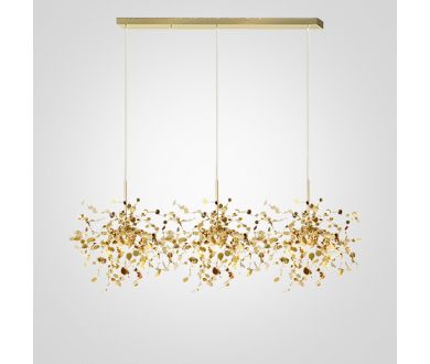 Подвесная люстра ImperiumLoft Tezani argent suspension linear 177957-22