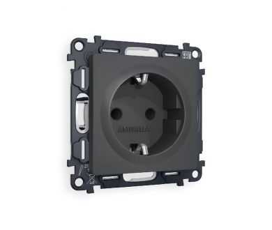 Комплект механизма розетки с/з со шторками Ambrella Volt Alfa MA907010