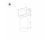 Трековый магнитный светильник Arlight MAG-SPOT-45-R85-7W Warm3000 (WH, 24 deg, 24V, DALI) 046586